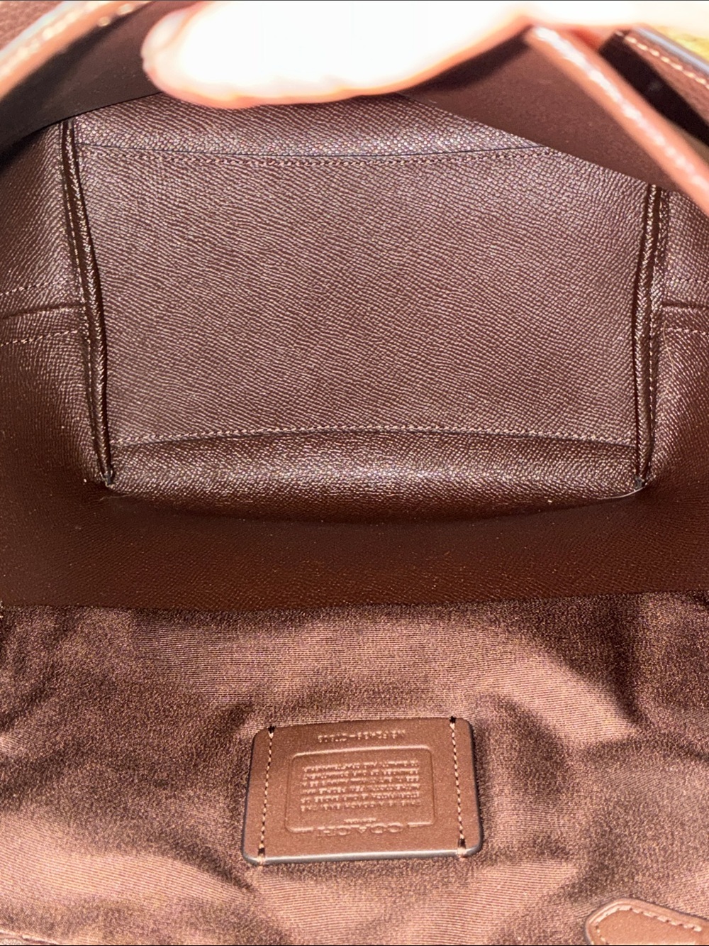 Coach Maple Pebbled Leather Large City Bucket Crossbody/Shoulder Bag - Picture 7 of 13